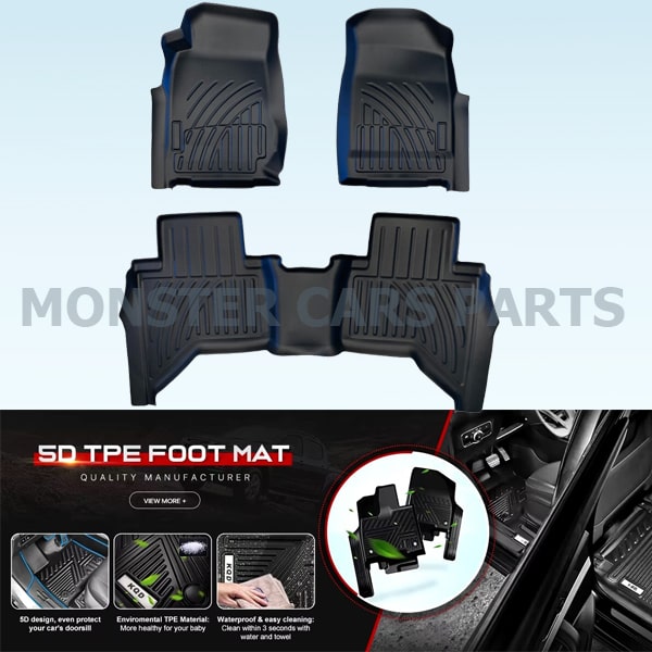 Isuzu D-Max 2012/2016 | Πατάκια TPE εργοστασιακής εφαρμογής 4DRS