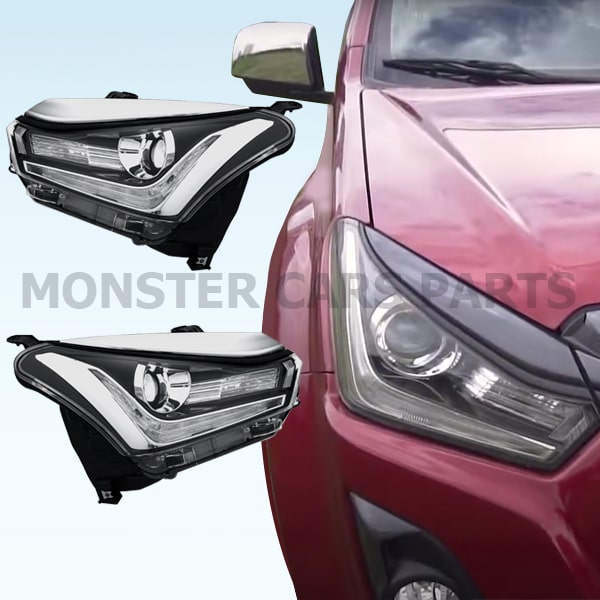 Isuzu D-Max 2016-2019 | Εμπρόσθια Φανάρια LED Lektor
