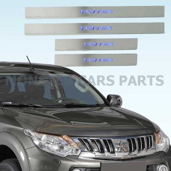 Mitsubishi L200 (Triton) 2015-2019 Ανοξείδωτα Μαρσπιέ Με Led