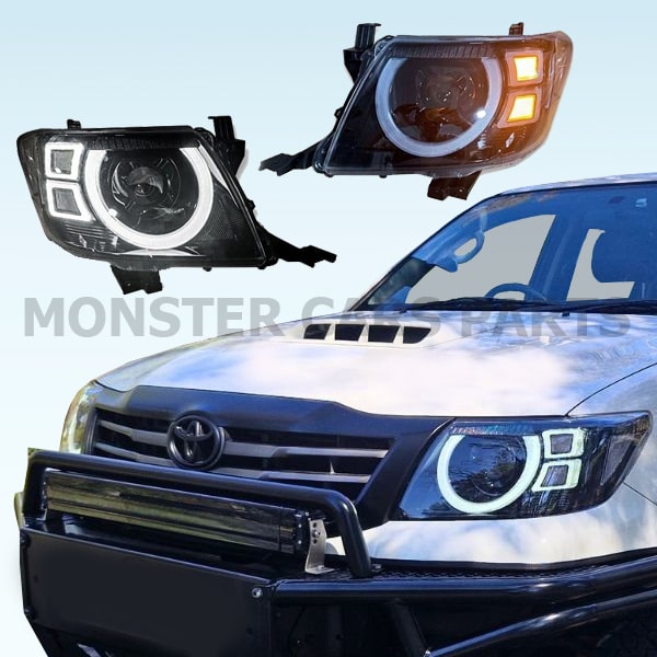 Toyota Hilux Vigo 2012/2015 | Εμπρόσθια Φανάρια LED Haetus