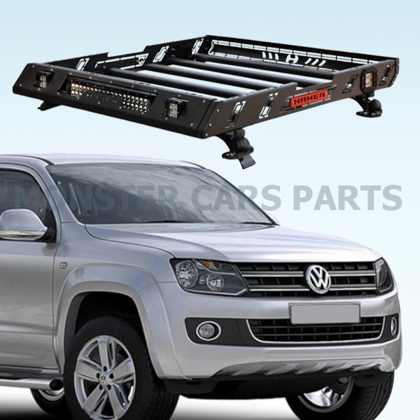 Volkswagen Amarok 2010/2022 | Σχάρα Οροφής Με LED Προβολείς