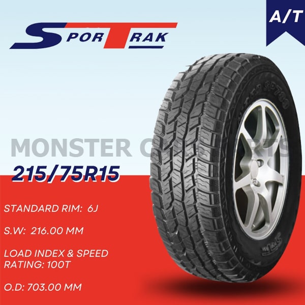 Ελαστικά για 4X4 / 215/75R15 WPRO SP789 A/T-SPORTRAK