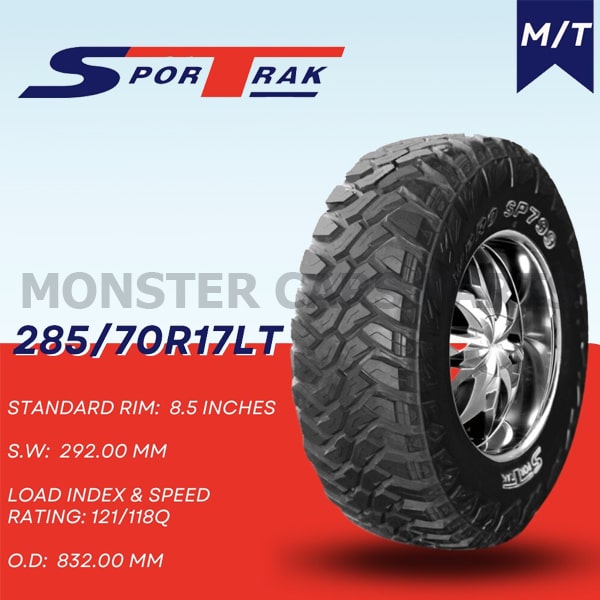 Ελαστικά για 4X4 / 285/70R17LT WPRO SP799 M/T - SPORTRAK