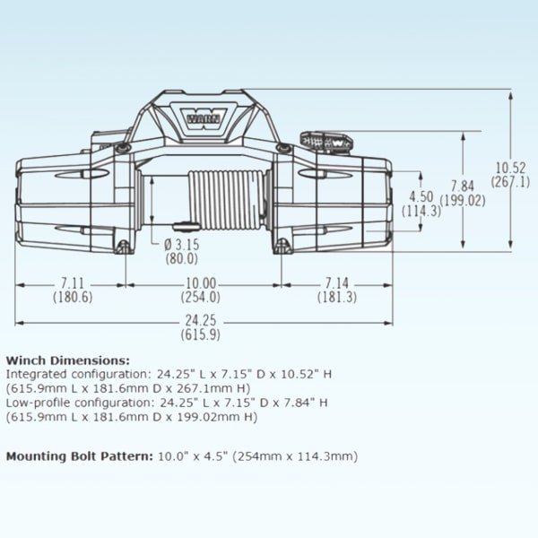 Winch With Steel Cable ZEON 8 | 8.000lbs Warn - Image 4