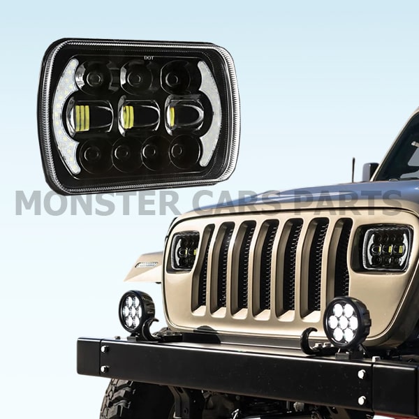 Φώτα Πορείας LED DRL Auxbeam 5×7 / 7×6 Ιντσών 130W