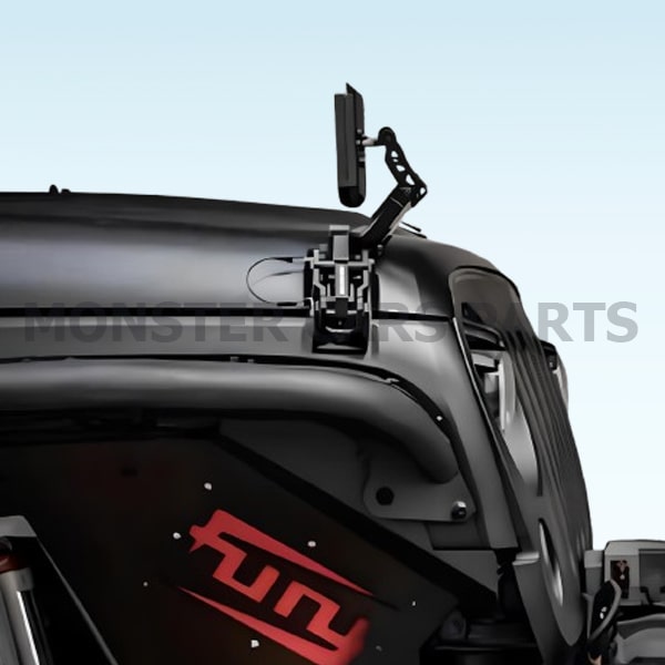 Jeep Wrangler JK/JL | Κλειδαριά Καπό Με Καθρέπτη Fury