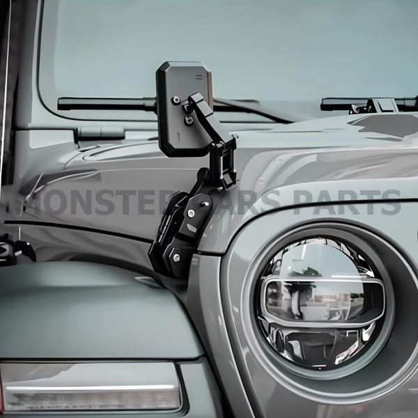 Jeep Wrangler JK/JL | Κλειδαριά Καπό Με Καθρέπτη Fury