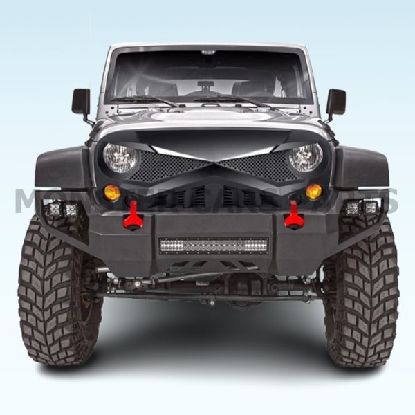 Jeep Wrangler JK 07/18 | Εμπρόσθια Μάσκα Hawke με DRL