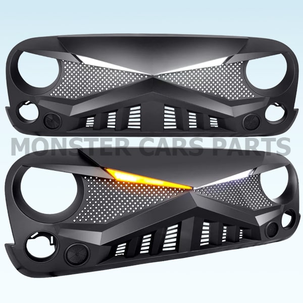 Jeep Wrangler JK 07/18 | Εμπρόσθια Μάσκα Hawke με DRL