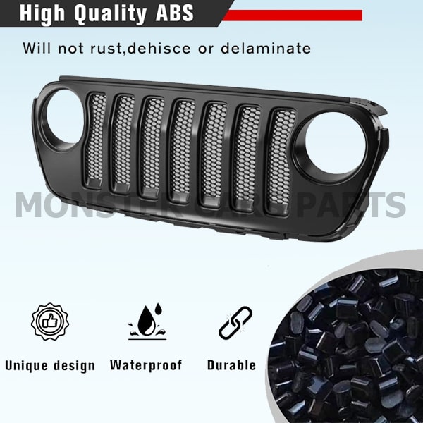 Jeep Wrangler JL 2018+ | Εμπρόσθια μάσκα OEM Matte Black