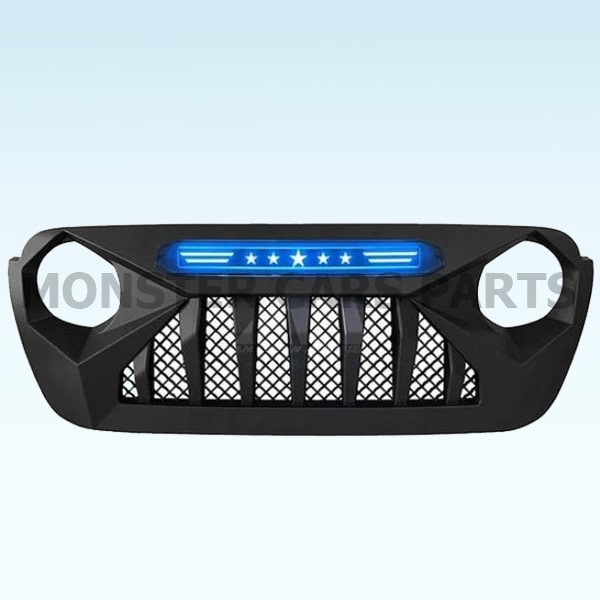 Jeep Wrangler JL 2018+ | Εμπρόσθια Μάσκα Με Led Bar