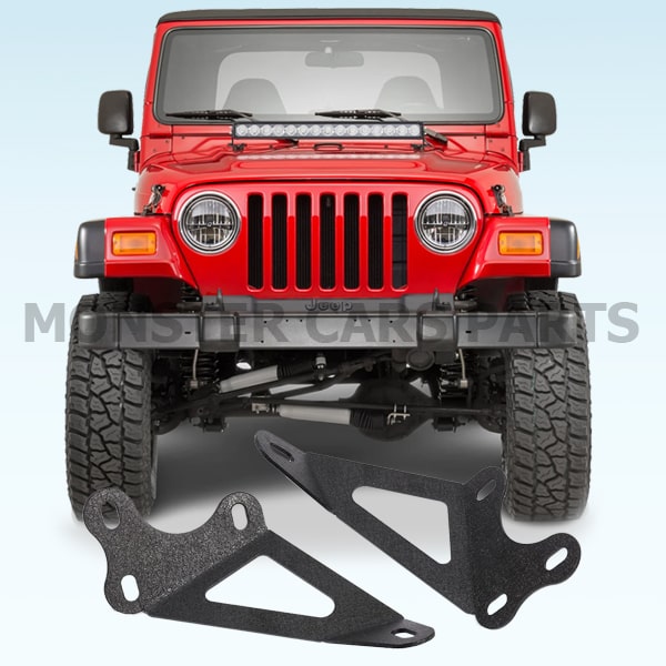 Jeep Wrangler TJ 96/06 | Βάσεις Καπό Για Μπάρα LED 22″