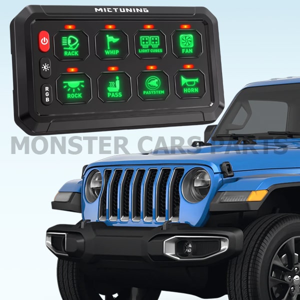 Jeep | Πίνακας Ελέγχου LED 8 Λειτουργιών 12V