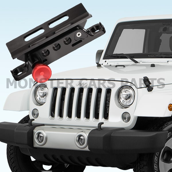 ZKFAR Pack-1 Fire-extinguisher Holder Adjustable Roll Bar American Flag Pattern Jeep Wrangler Roll Bar Fire Extinguisher Strap Universal For Jeep Wrangler 1965 2022 Jk Jku Tj Cj Gladiator Black