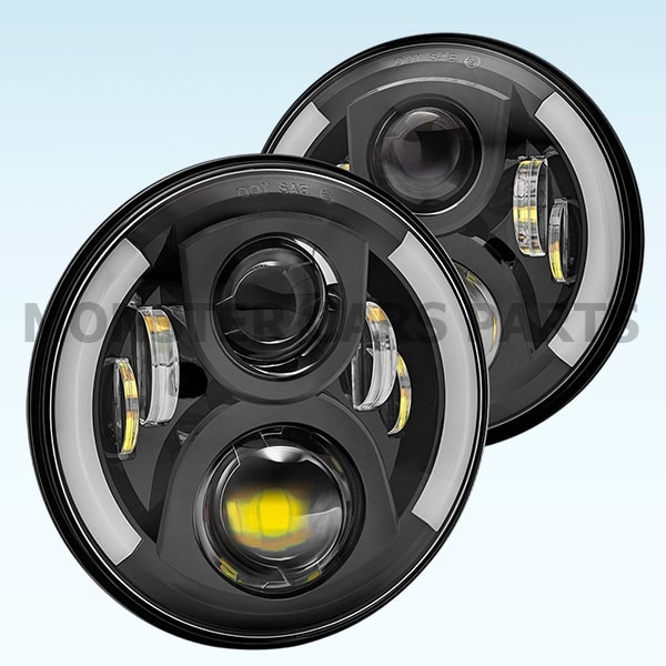 Φώτα Πορείας 7″ Ιντσών Led Half Angel Eye
