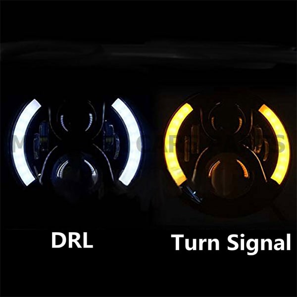 Φώτα Πορείας 7″ Ιντσών Led Half Angel Eye